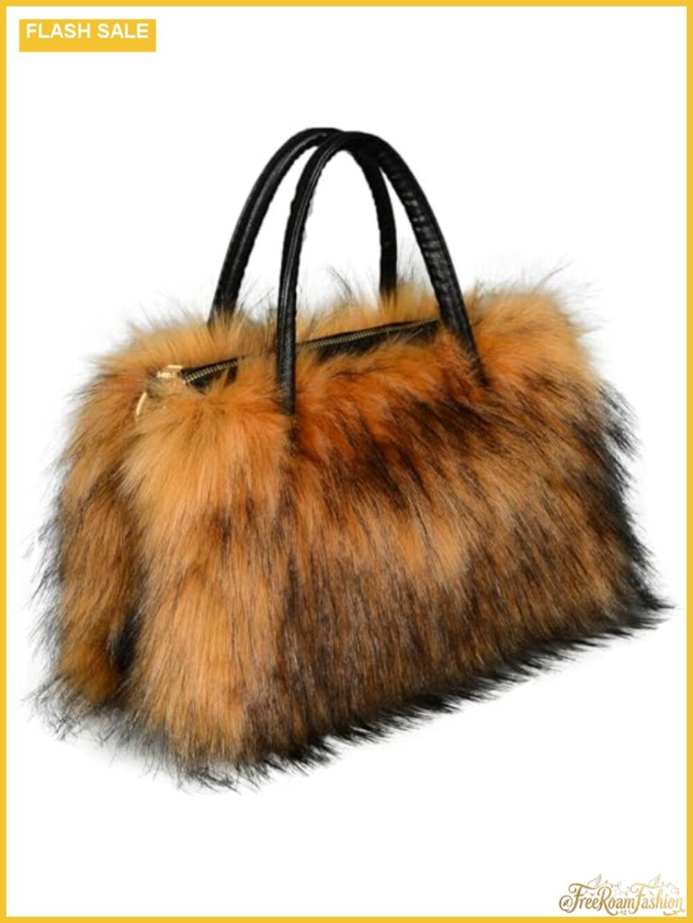 Faux Fur Tote Bag Women Hobo Shoulder Purse Makeup Bag Fuzzy Gift